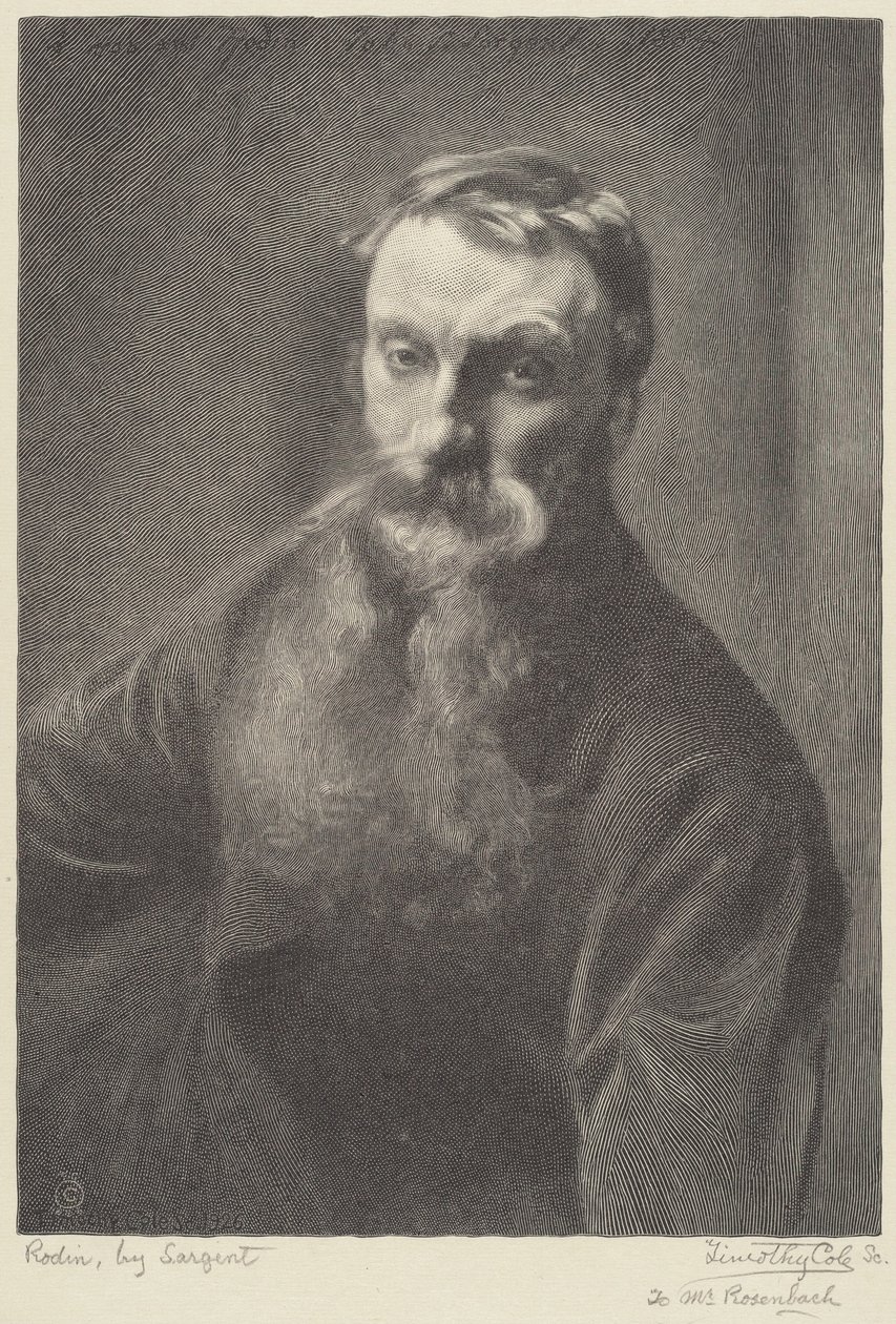 Rodin da Timothy Cole after John Singer Sargent