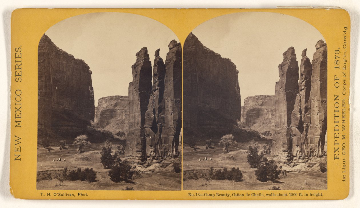 Camp Beauty, Canyon de Chelly, pareti alte circa 1200 piedi da Timothy H. O