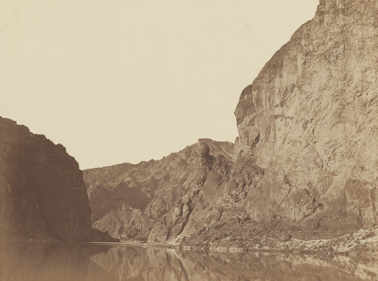 Canyon Nero, fiume Colorado, guardando in basso da Big Horn Camp, #4,1871 (foto) da Timothy O