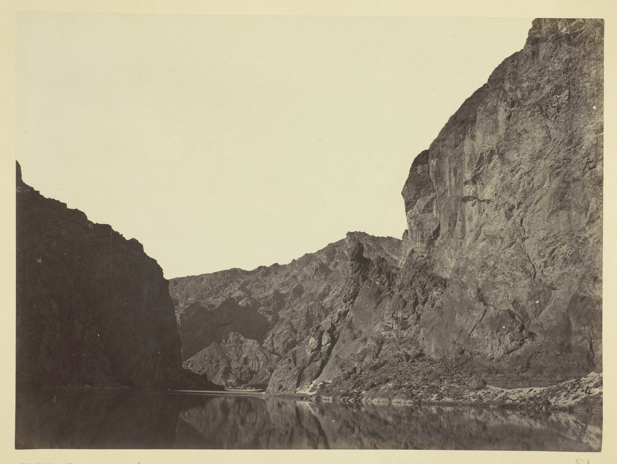 Black Cañon, fiume Colorado, guardando in basso da Big Horn Camp da Timothy O