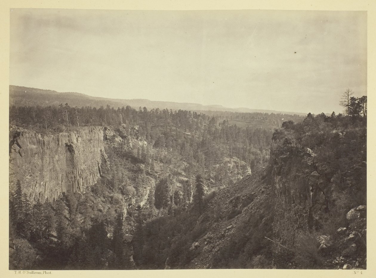 Cañon della forcella nord, torrente Sierra Blanca, Arizona da Timothy O