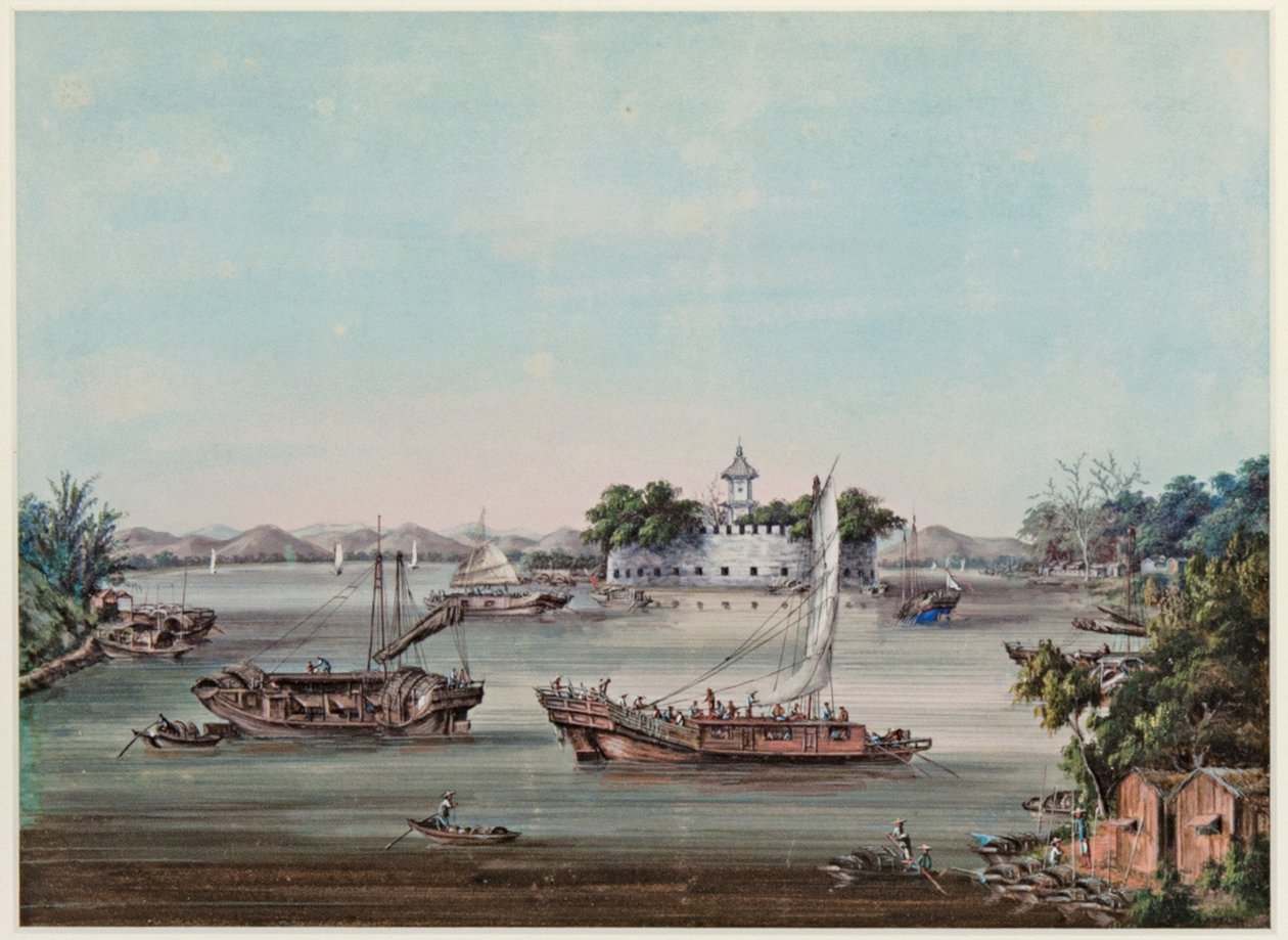 Forte Dahuangjiao, Fiume delle Perle da Tingqua