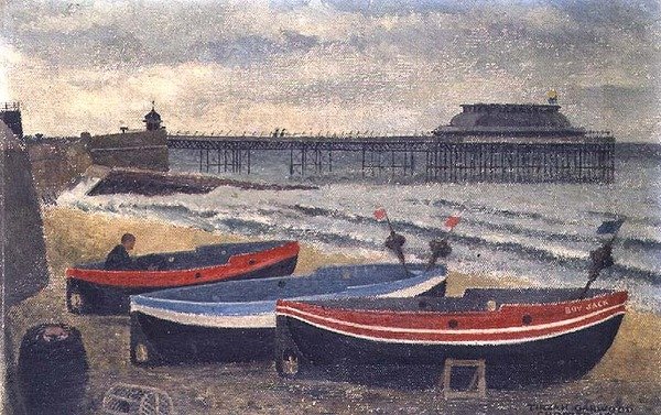 Barche sulla Spiaggia di Cromer da Tirzah Ravilious