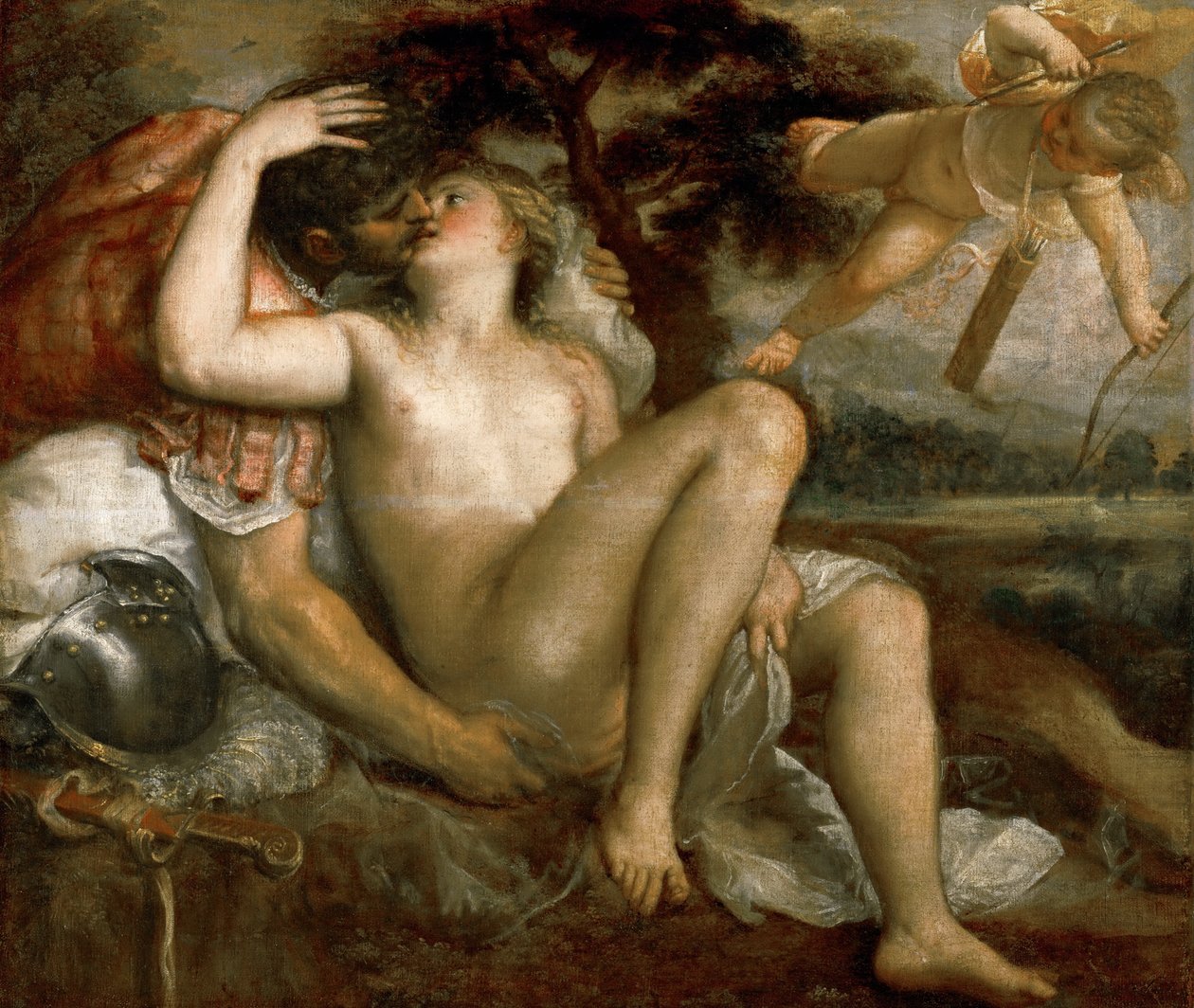 Marte, Venere e Amore da Tiziano Vecelli