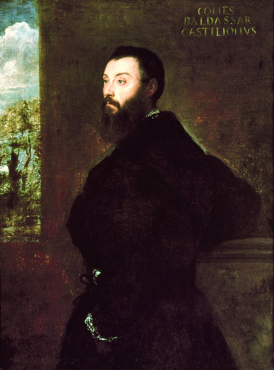 Ritratto di Baldassare Castiglione (1478-1529) 1523 da Tiziano Vecelli
