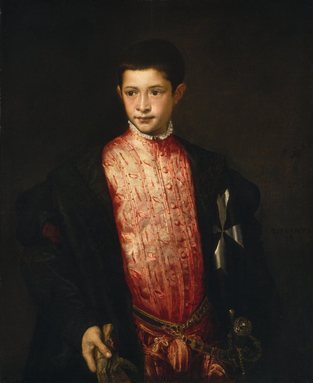 Ritratto di Ranuccio Farnese da Tiziano Vecelli
