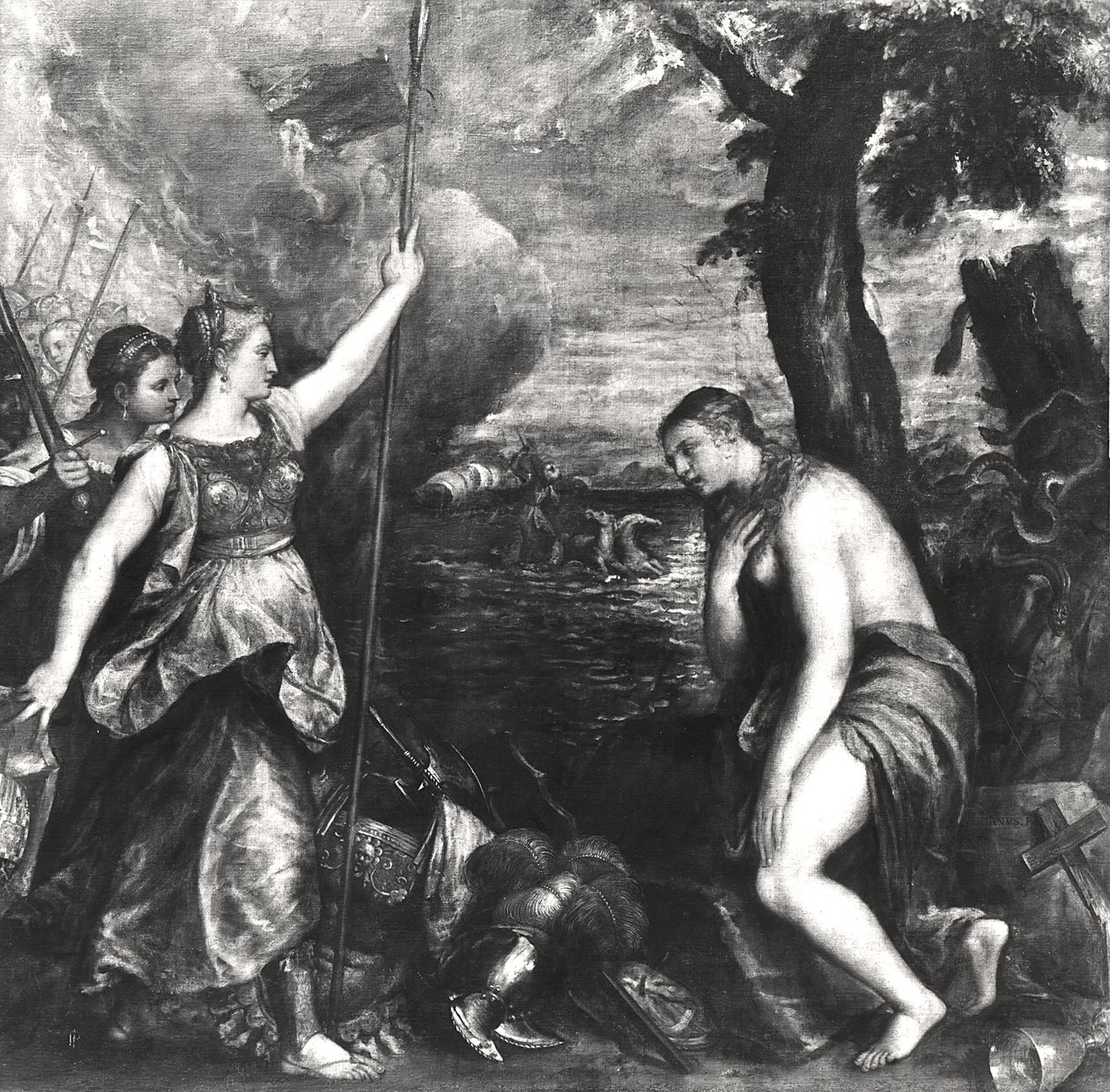 Religione Soccorsa dalla Spagna, 1572-75 da Tiziano Vecelli