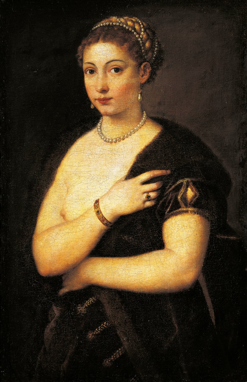 Ragazza in pelliccia da Titian (c.1488 1576)