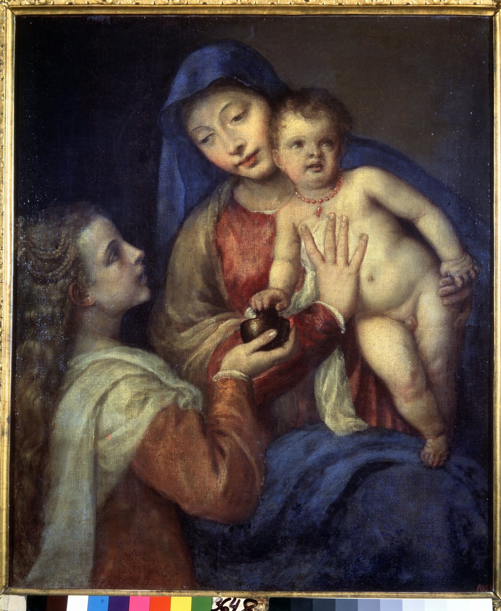 La Vergine e il Bambino con Maria Maddalena da Titian (c.1488 1576)