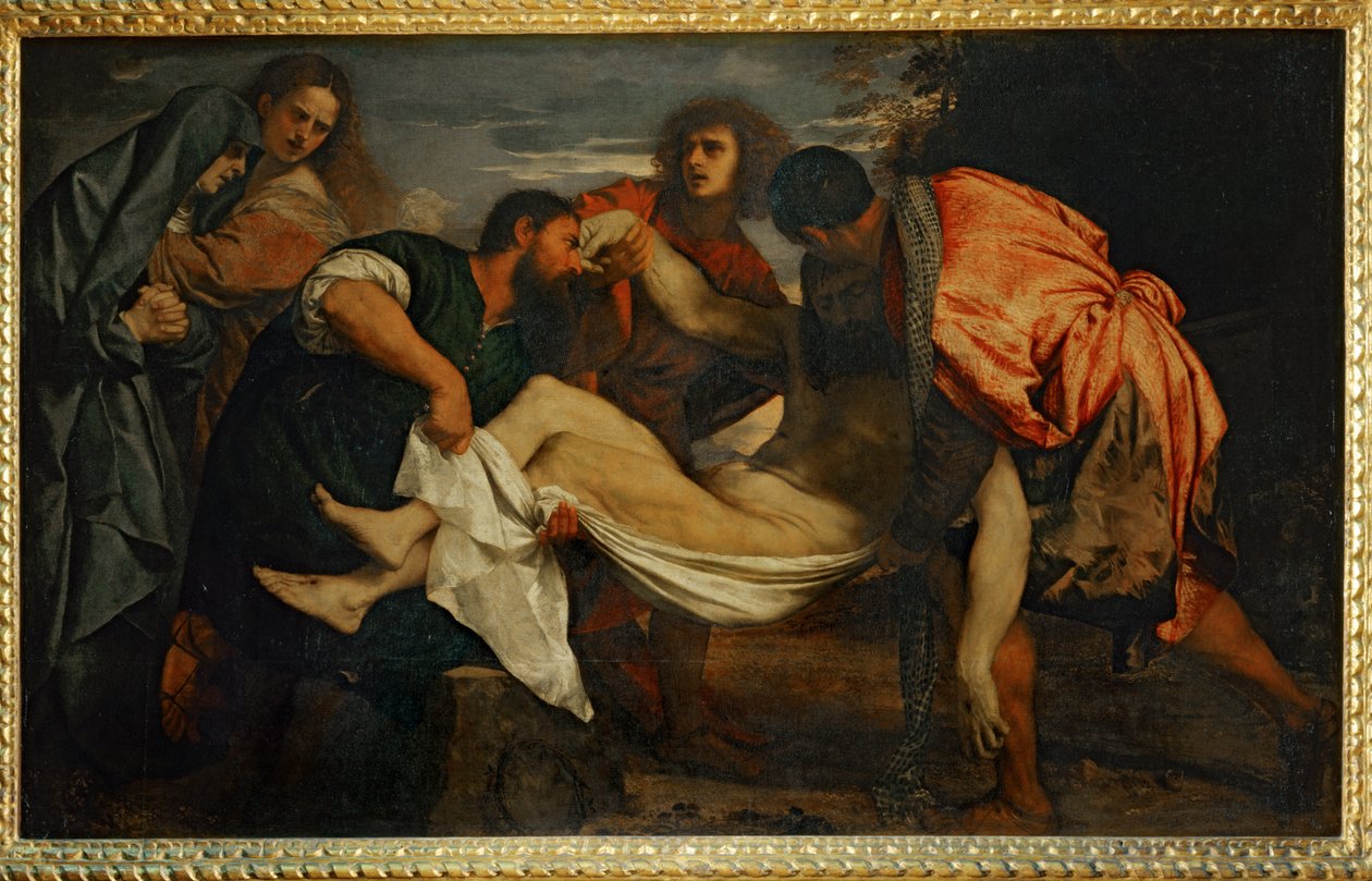 Il trasporto di Cristo nel sepolcro - La sepoltura di Cristo ... da Titian (c.1488 1576)