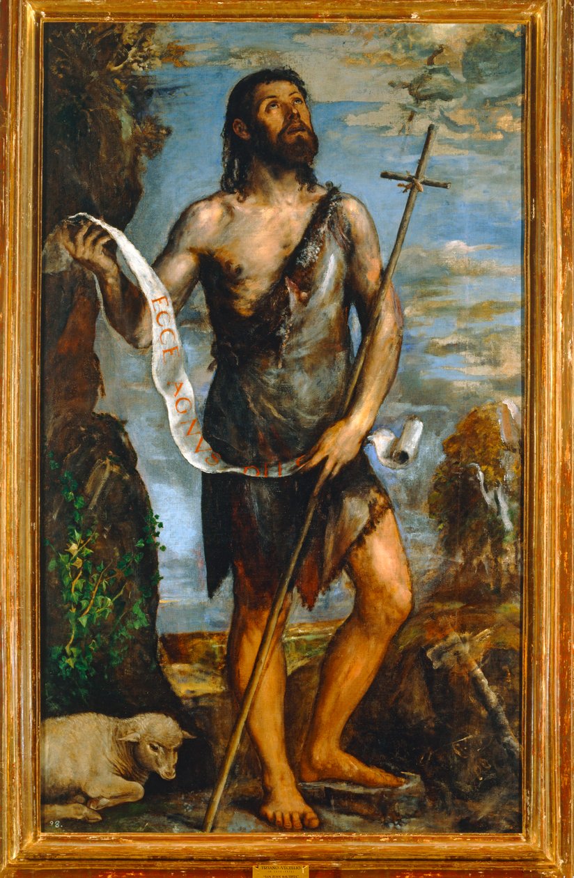 San Giovanni Battista. 10014726 ... da Titian (c.1488 1576)