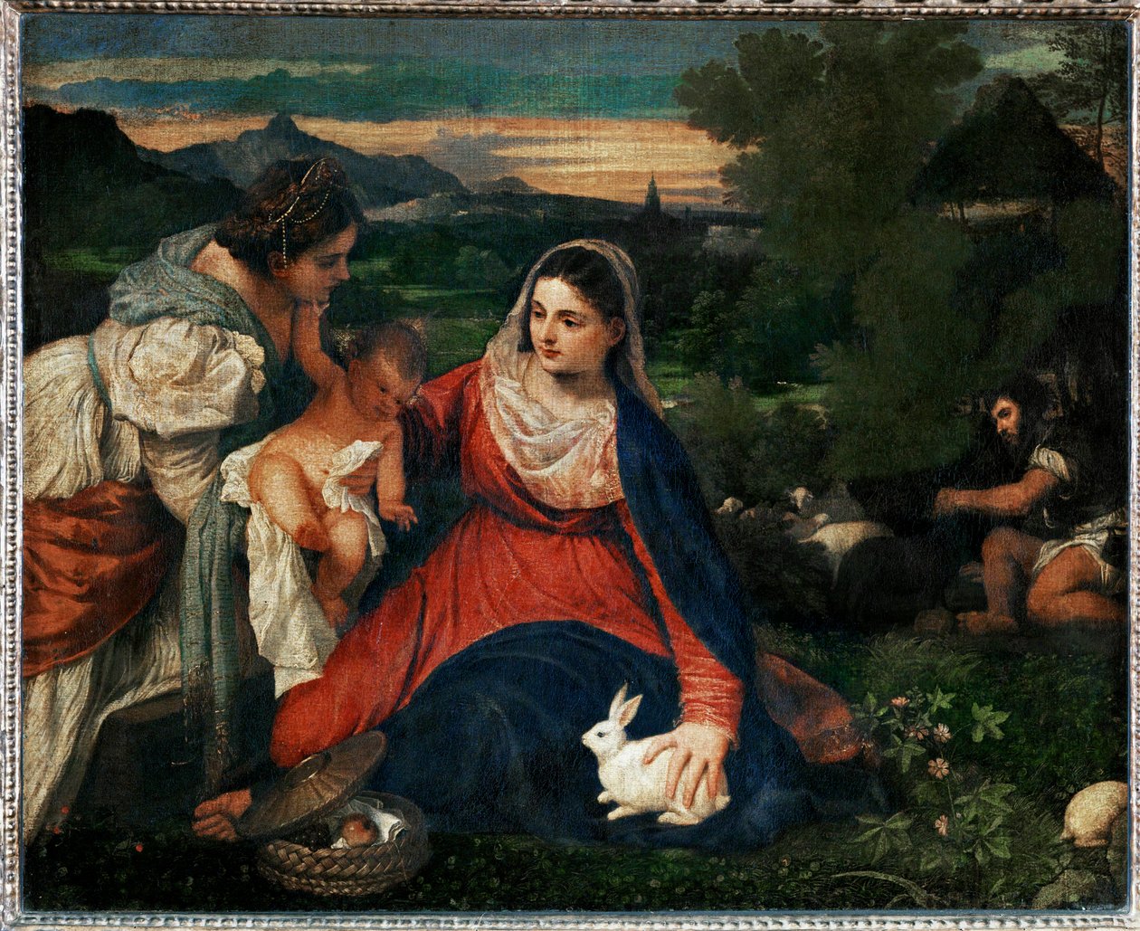 La Vergine con il coniglio ... da Titian (c.1488-1576)