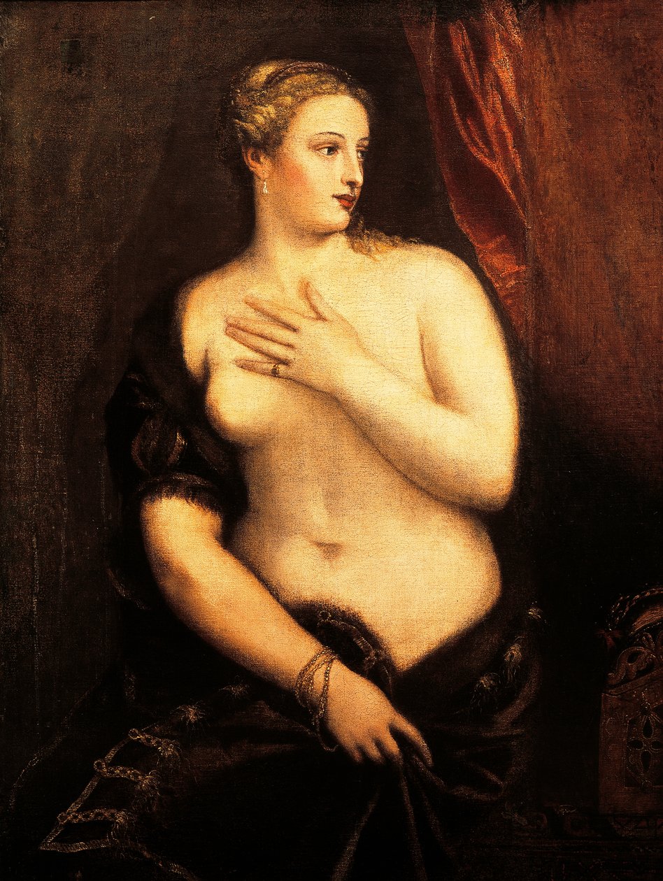 Venere allo specchio da Titian (c.1488 1576)