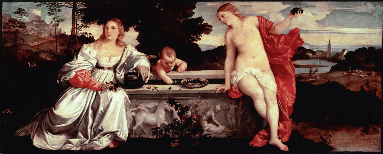 Amore sacro e amore profano da Tiziano Vecelli