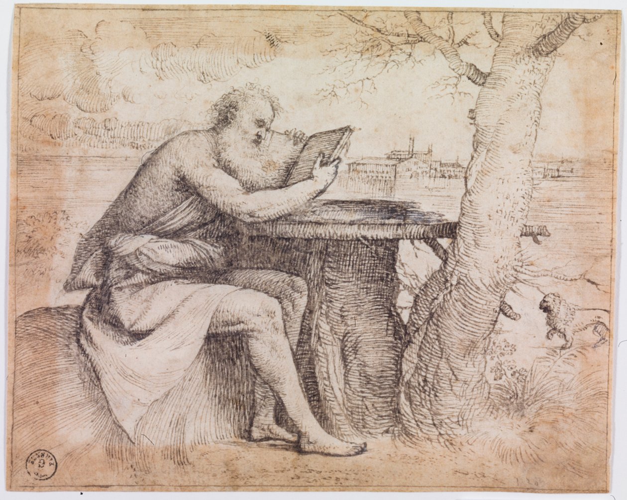 San Girolamo in un paesaggio da Titian (c.1488 1576)