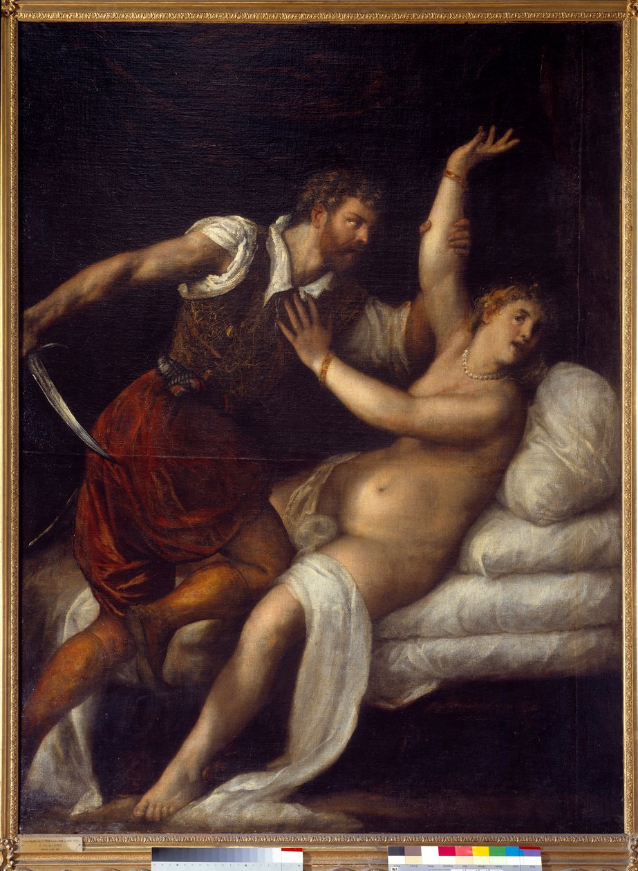 Il ratto di Lucrezia o Tarquinio e Lucrezia da Tiziano Vecelli