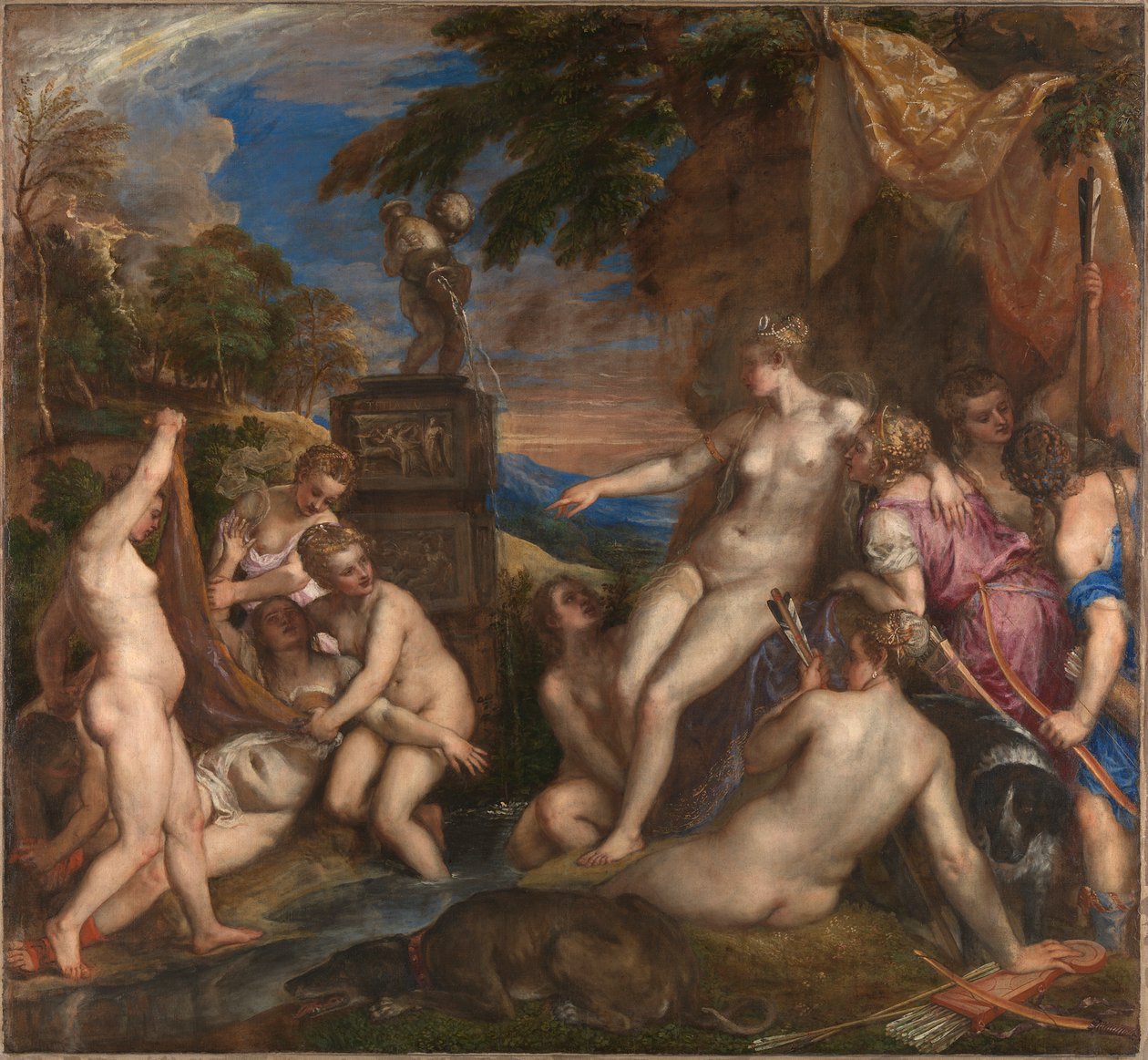 Diana e Callisto, 1556-1559 da Titian