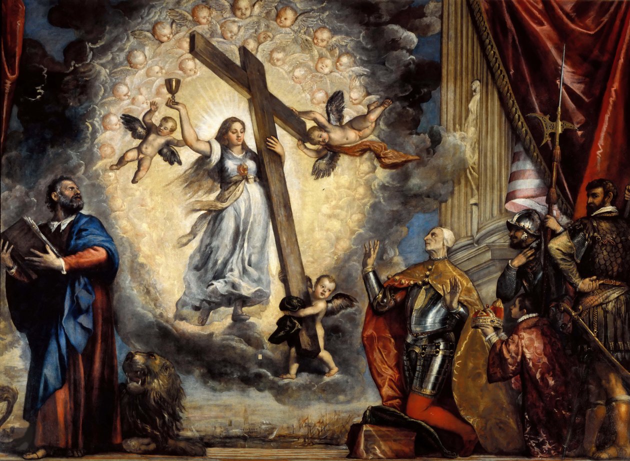 Doge Antonio Grimani in ginocchio davanti alla Fede, tra il 1555 e il 1576 da Titian