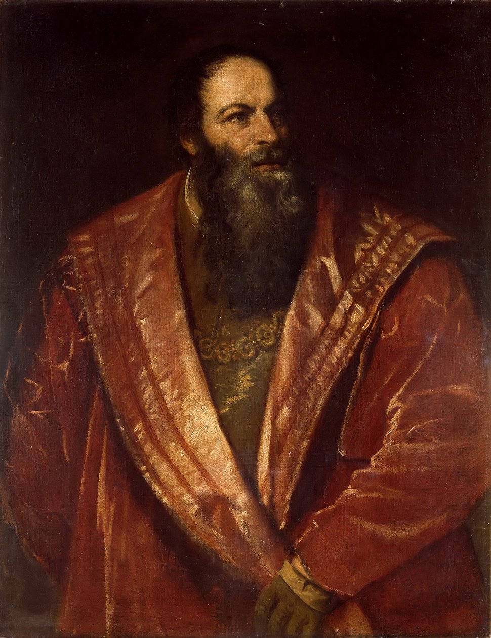 Italian: Ritratto di Pietro Aretino Portrait of Pietro Aretino da Titian
