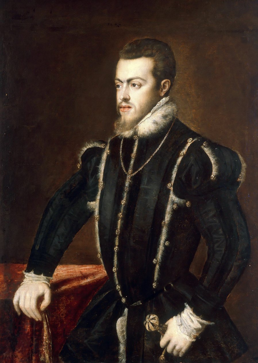 Ritratto di Filippo II 1527-1598, Re di Spagna e Portogallo, ca 1553 da Titian