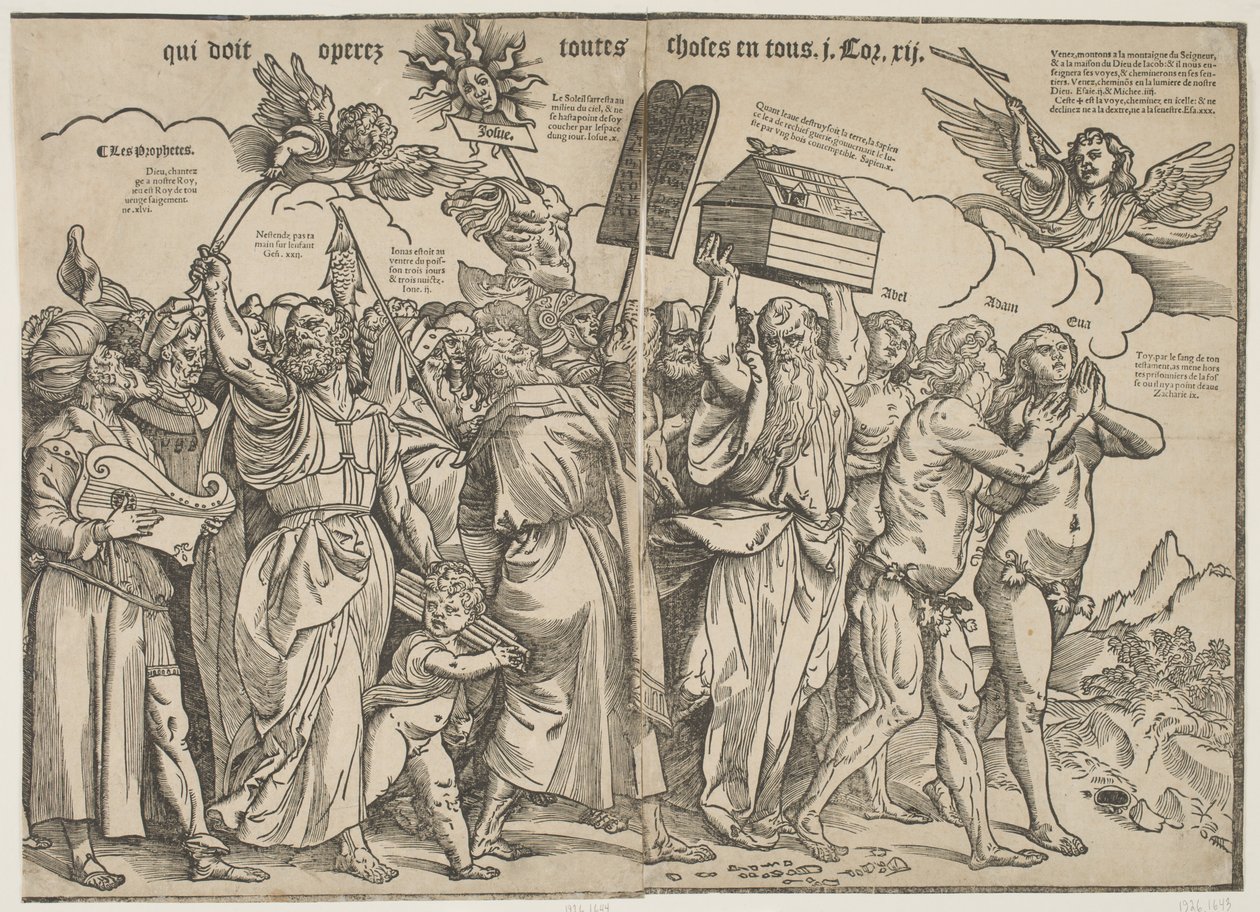 Profeti I e Adamo ed Eva, c.1511 da Tiziano Vecelli