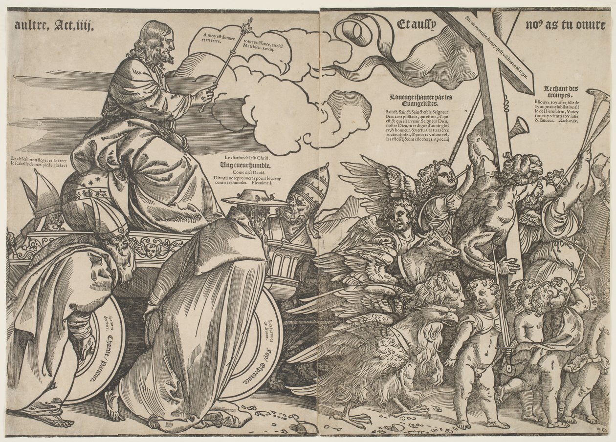 Trombe e il Carro di Cristo, c.1511 da Tiziano Vecelli