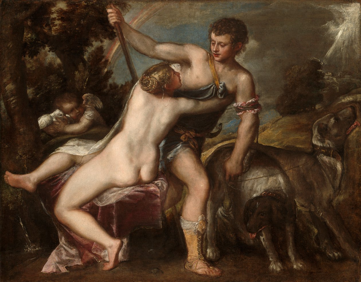 Venere e Adone da Tiziano Vecelli