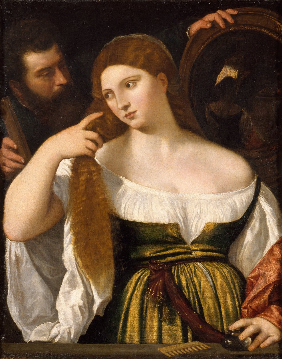Ragazza davanti allo specchio da Tiziano Vecelli
