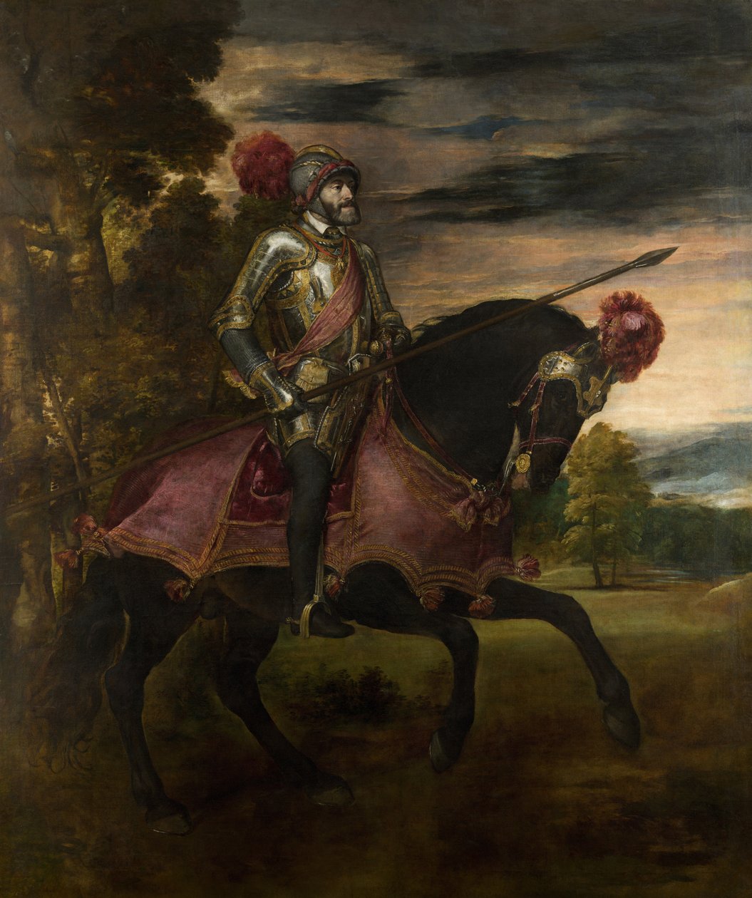 Carlo V a Mühlberg da Tiziano Vecelli