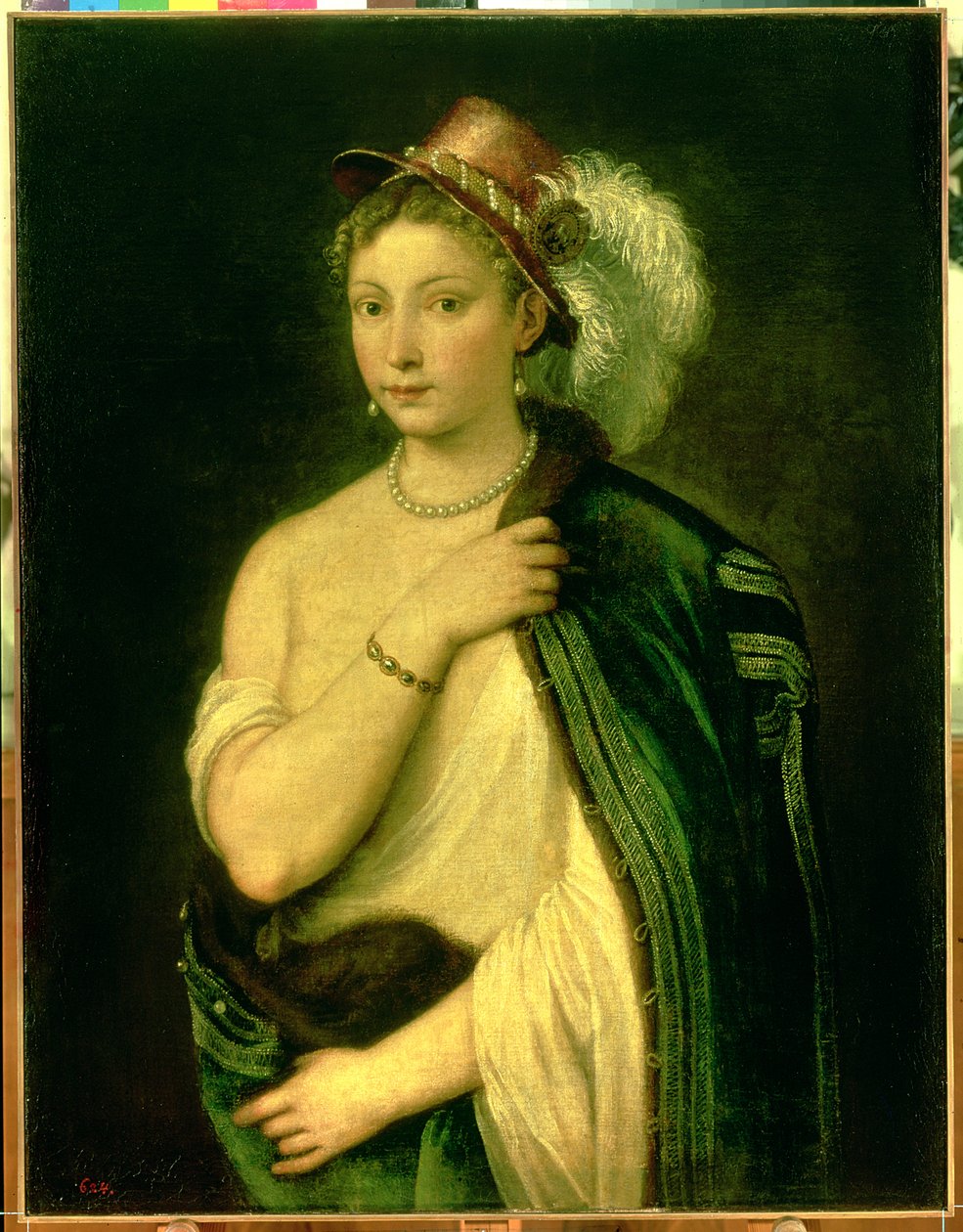 Ritratto Femminile, c.1536 da Tiziano Vecelli