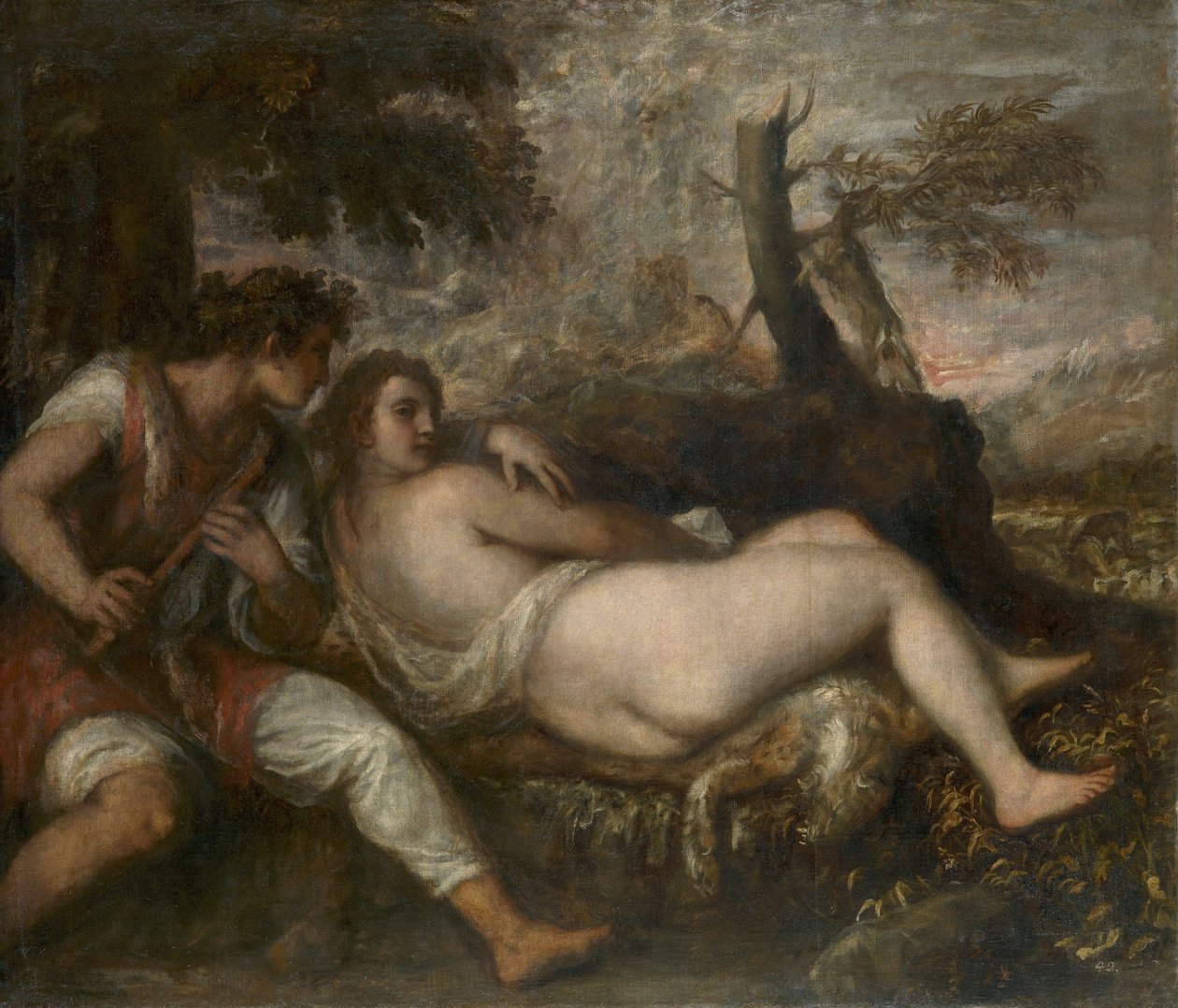Ninfa e Pastore da Tiziano Vecelli