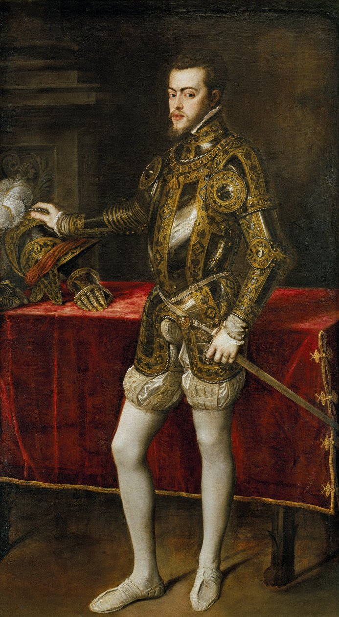 Ritratto di Filippo II di Spagna da Tiziano Vecelli