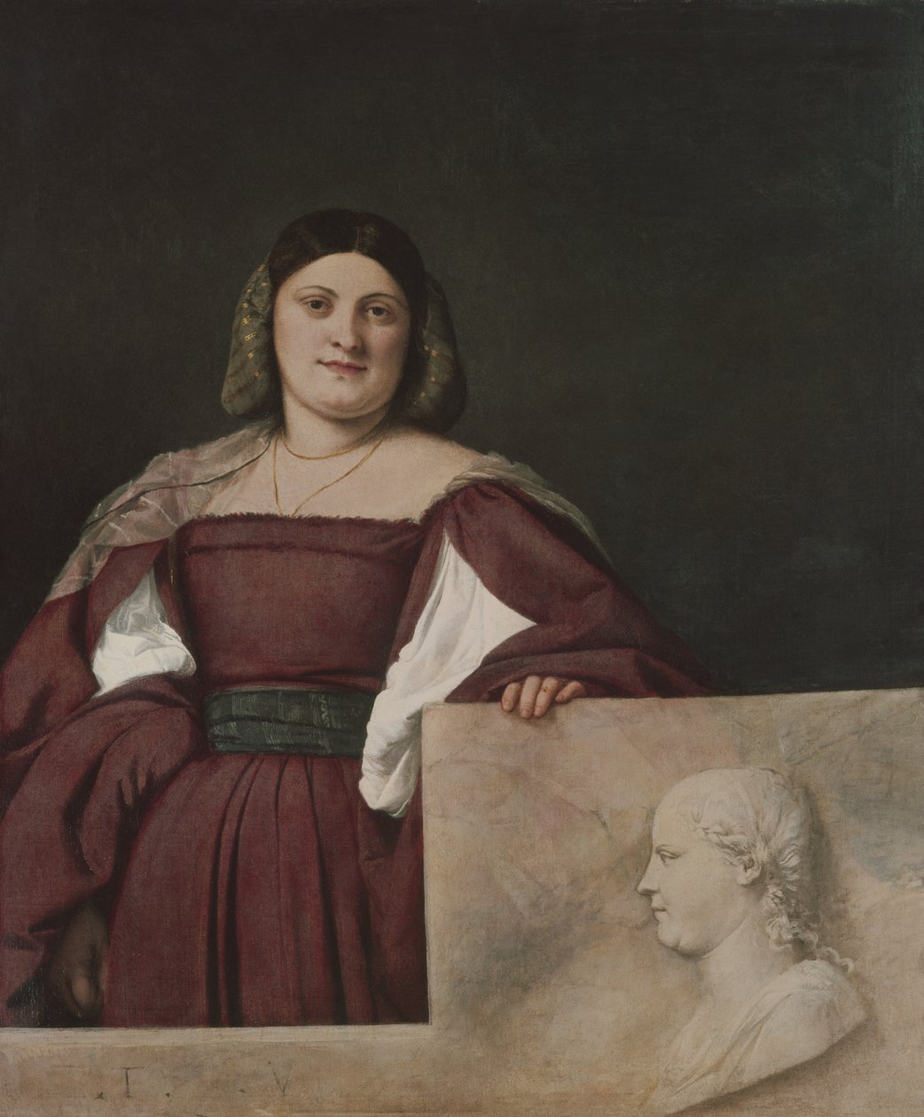 Ritratto di una signora (La Schiavona), c.1510-12 da Tiziano Vecelli