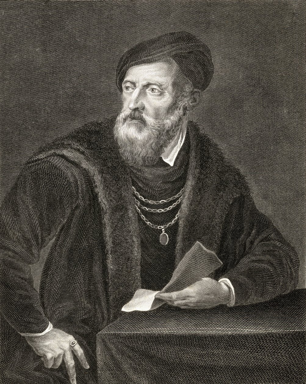 Autoritratto, inciso da Antoine Louis Romanet da Tiziano Vecelli