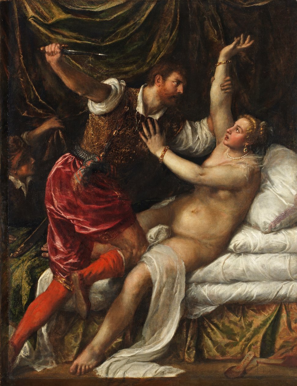 Tarquinio e Lucrezia, c.1568-76 da Tiziano Vecelli
