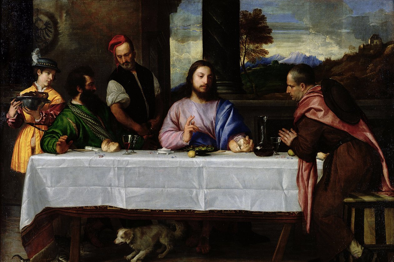 La cena di Emmaus, c.1535 da Tiziano Vecelli