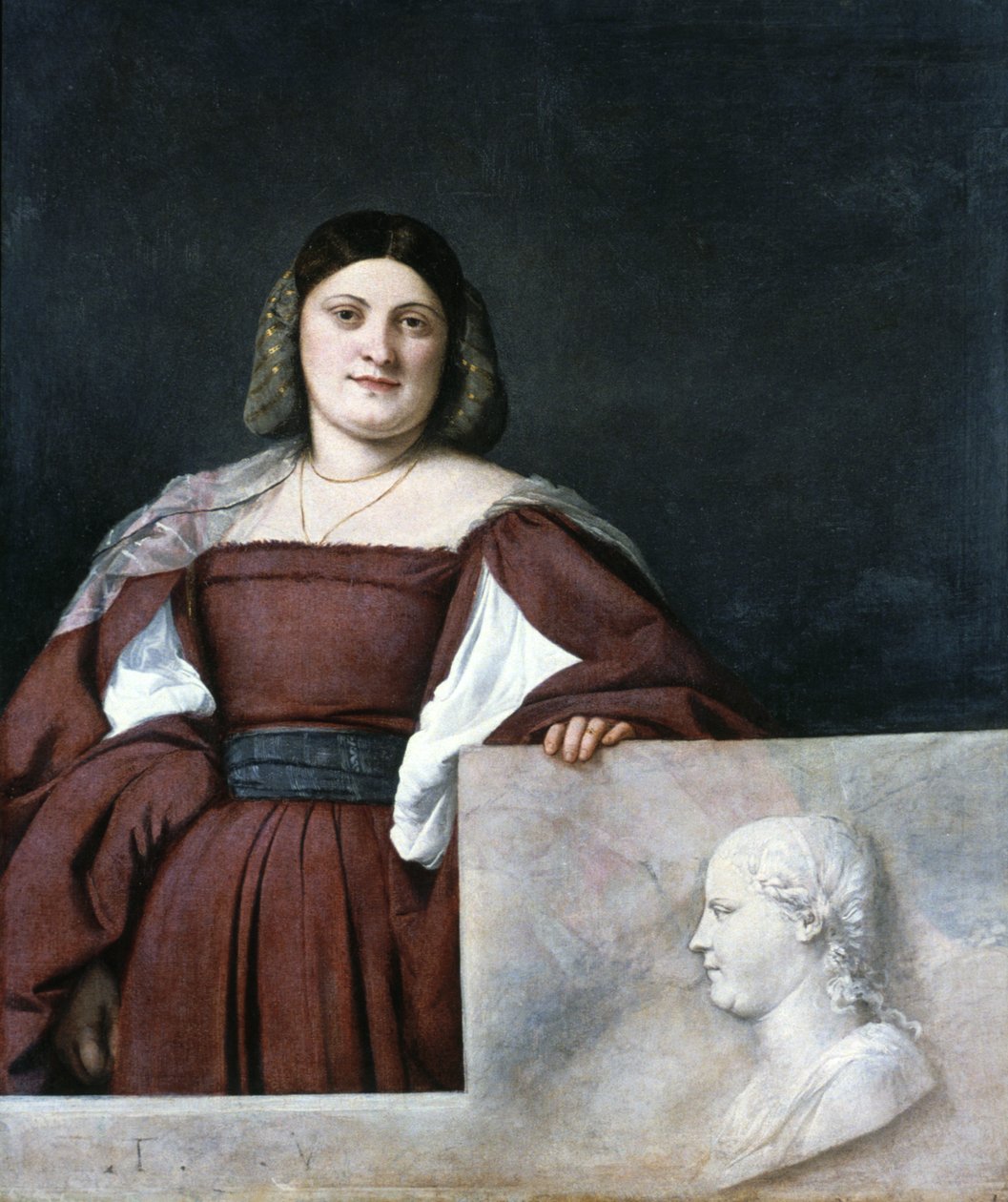 Ritratto di una signora, La Schiavona La donna dalmata, c1510-1512 da Tiziano Vecelli