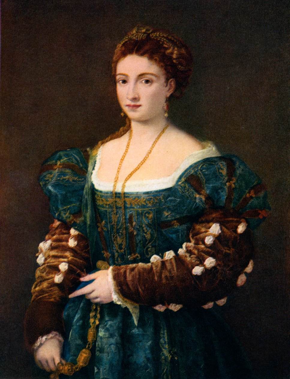 Ritratto di una nobildonna, o La Bella, c1536 da Tiziano Vecelli