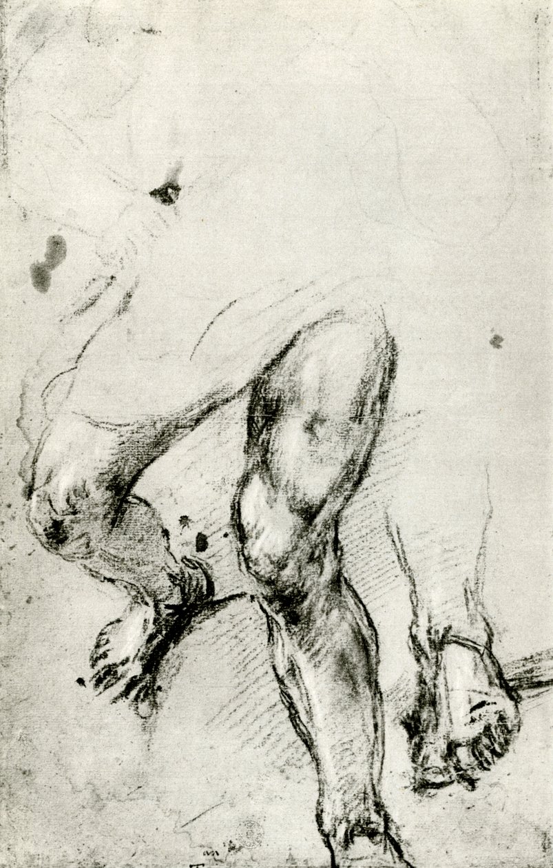 Studio per il martirio di San Lorenzo a Venezia, c. 1550, 1937 da Tiziano Vecelli
