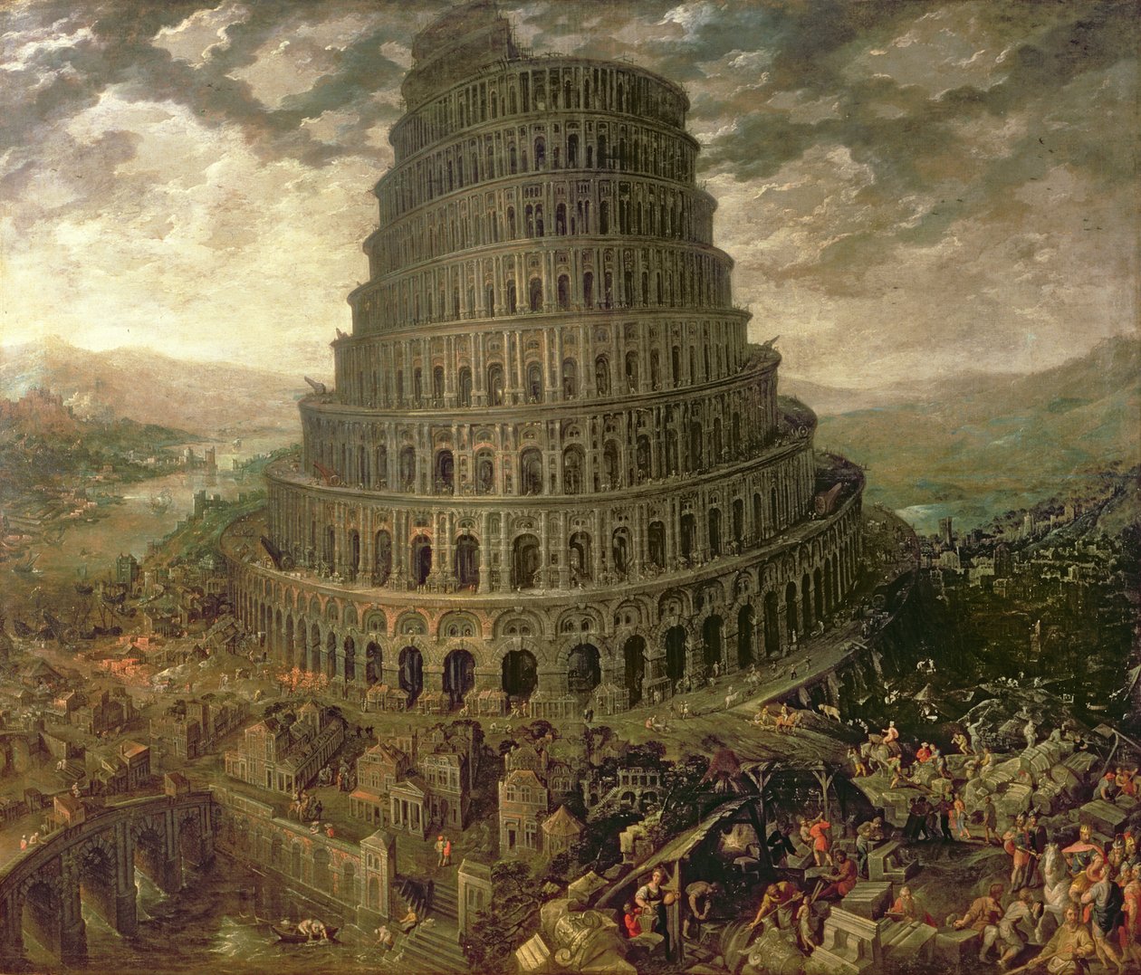 La Torre di Babele da Tobias Verhaecht
