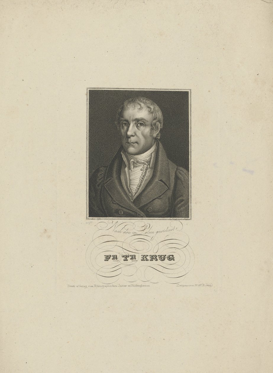 Ritratto di Wilhelm Traugott Krug da Tobias Falcke