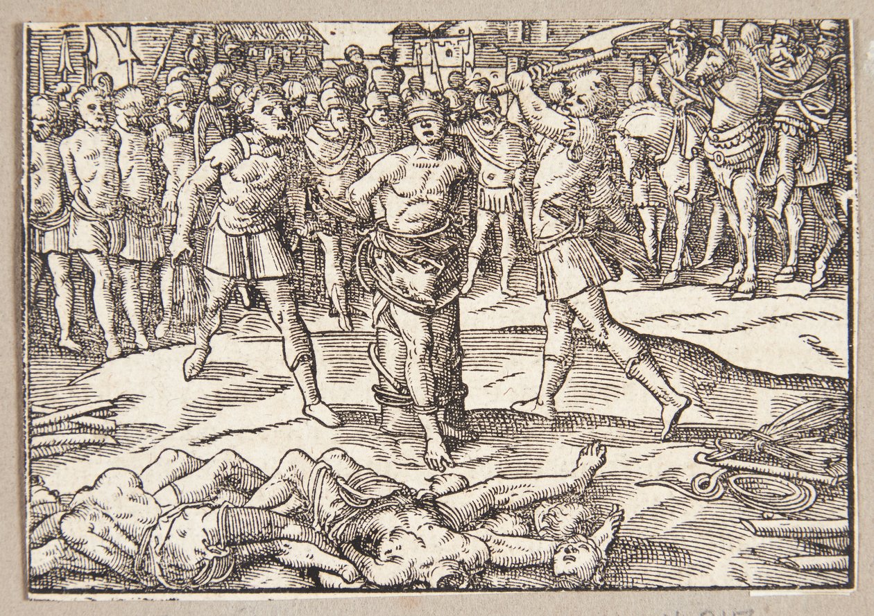 La decapitazione del figlio di Bruto da Tobias Stimmer
