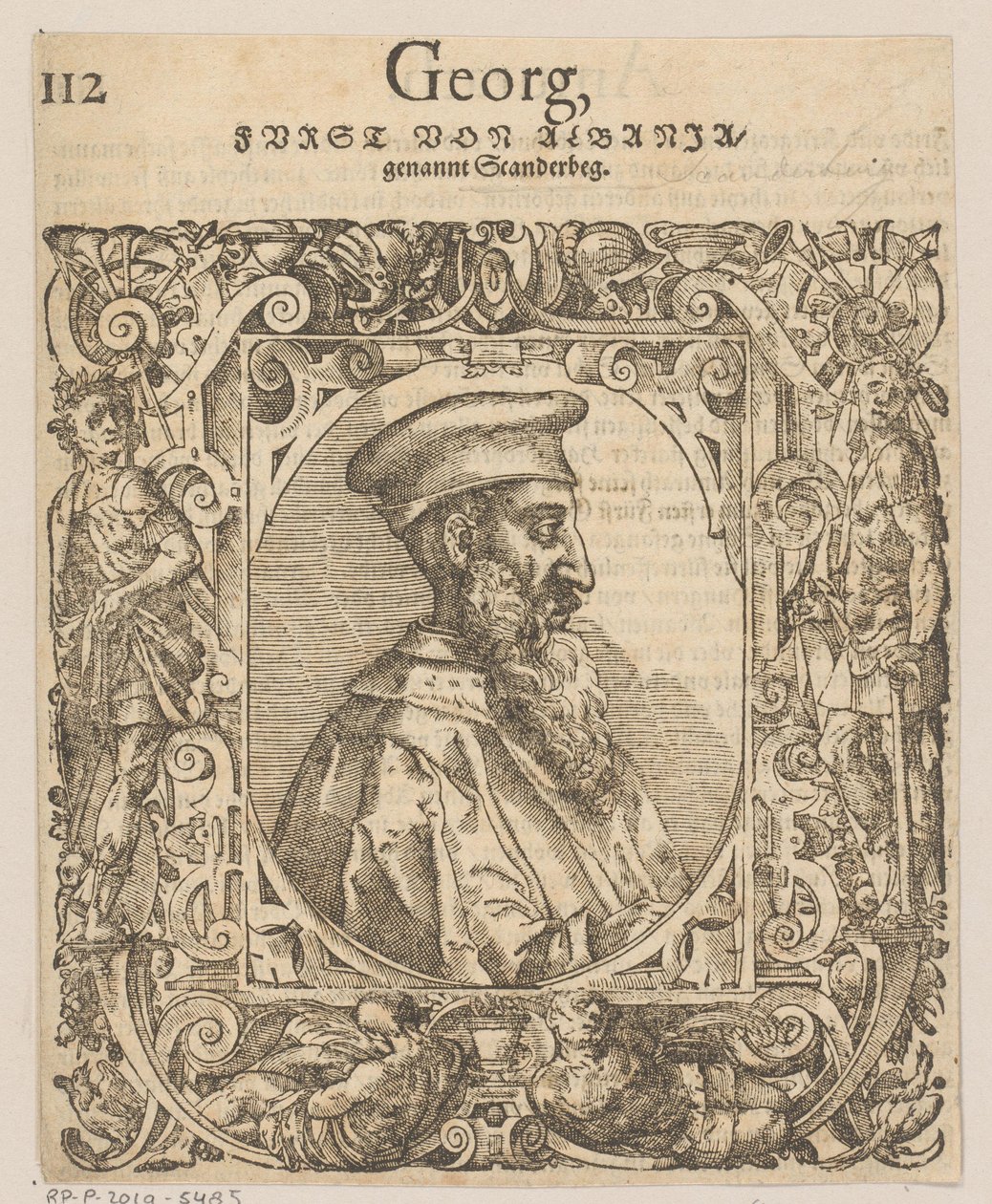 Ritratto di Skanderbeg da Tobias Stimmer