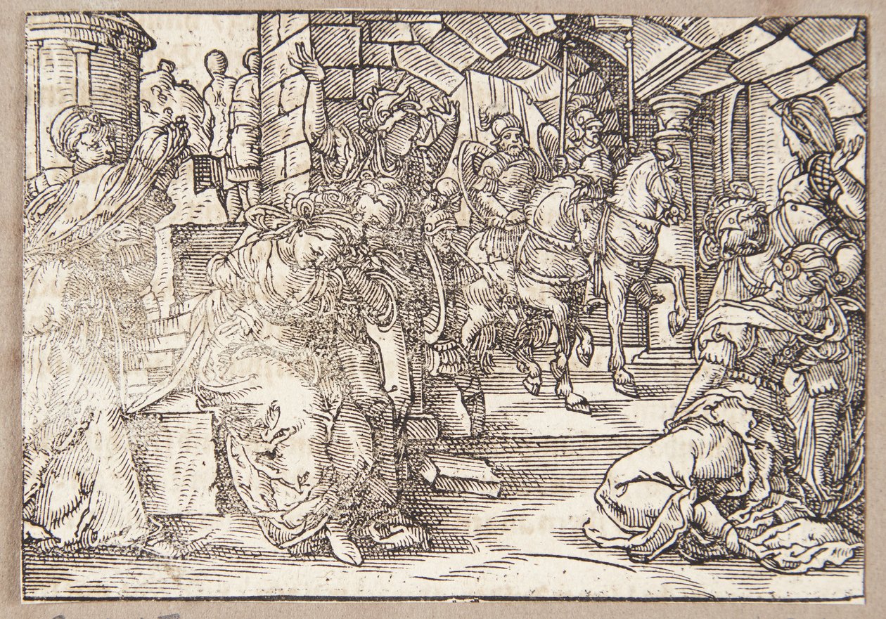 Madri romane svenute per il ritorno dei loro figli dalla guerra da Tobias Stimmer