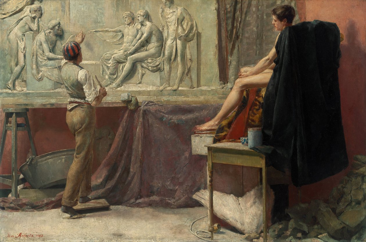 Lo studio dello scultore da Tom Roberts