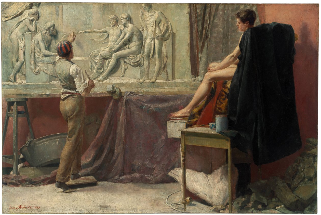 Lo studio dello scultore, 1885 da Tom Roberts