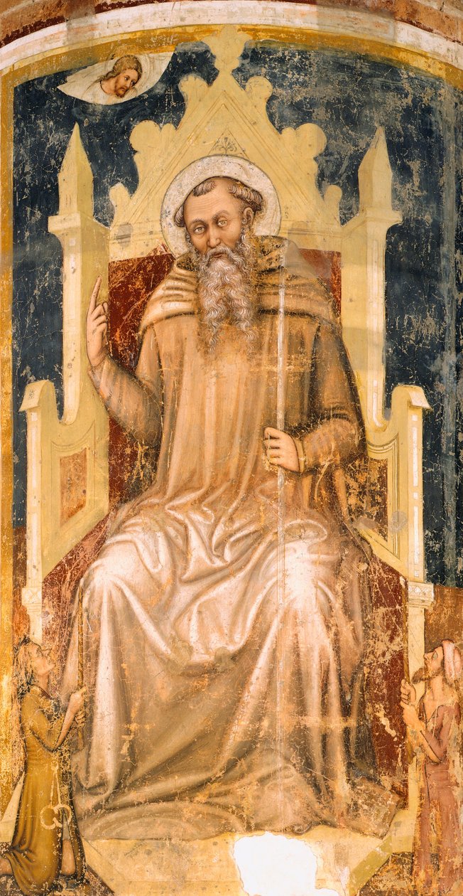 San Romualdo, affresco, Chiesa di San Nicolò, Treviso da Tomaso da (late 15th century) Modena