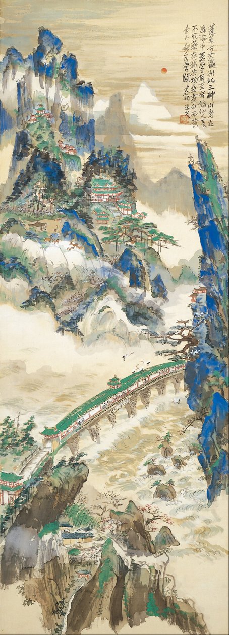 Monte Penglai (Montagna degli Immortali) da Tomita Keisen