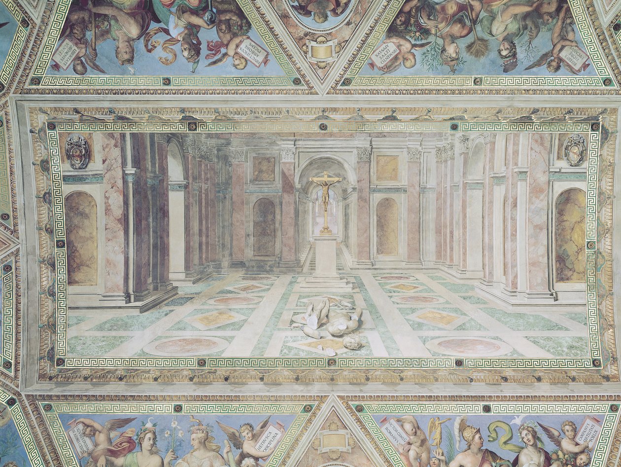 Trionfo del Cristianesimo, dalle Stanze di Raffaello da Tommaso Laureti
