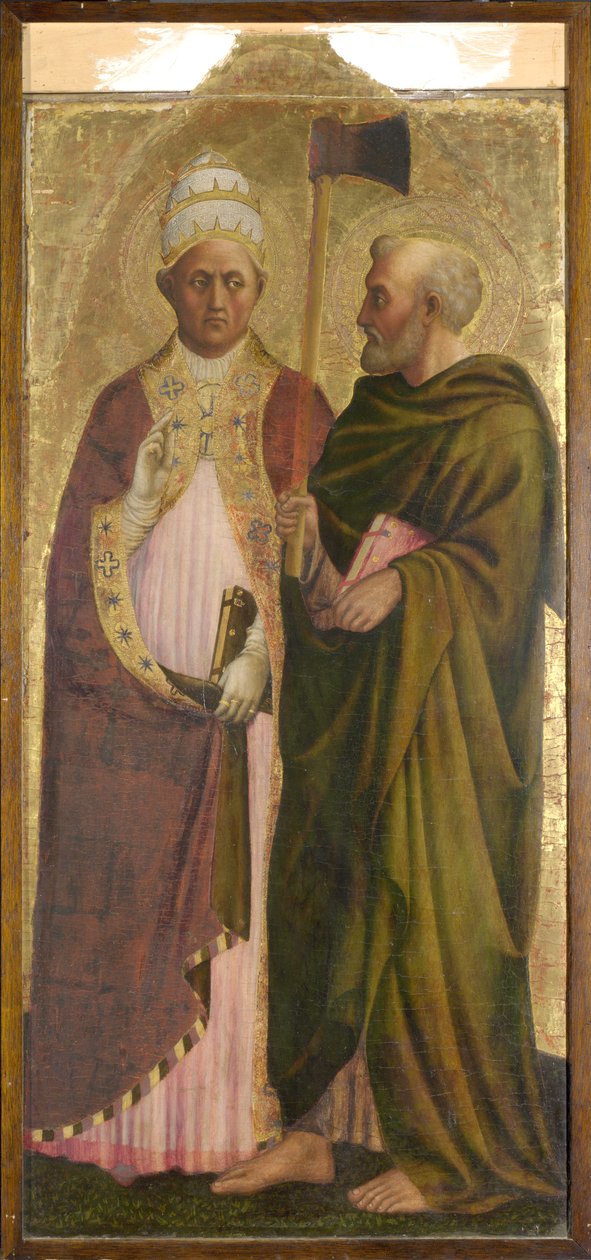Un Papa (San Gregorio) e San Mattia da Tommaso Masolino da Panicale